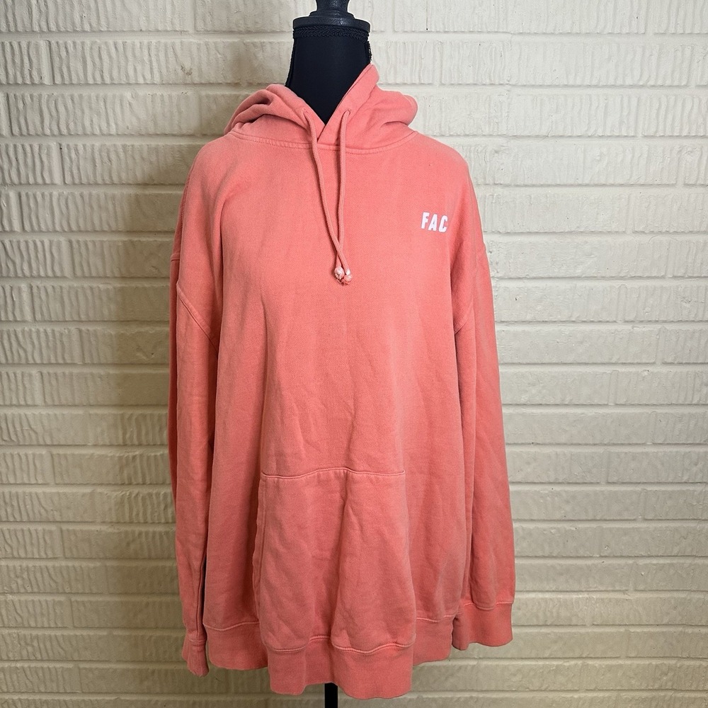 Mac Miller Faces 2014 Remember Album Graphic Pullover Hoodie Coral Unisex L